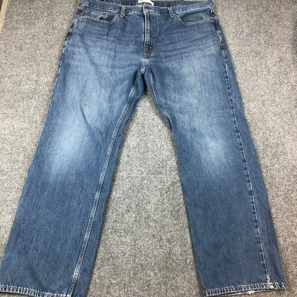 Signature Levi Strauss Men Relaxed Fit Jeans Blue Medium Wash W40 L32 91408-0186